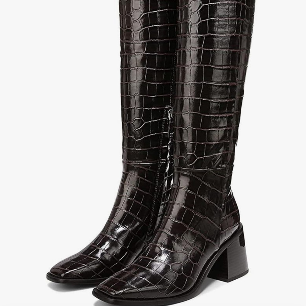 Sam edelman brown snakeskin boots
